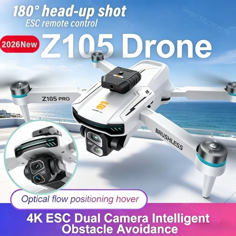 Z105 Dual Camera 8K 4K Drone Brushless Motor Long Flight Time 15mins Optical Flow Positioning with 4.3'' Screen Remote Control
Z105 Dual Camera 8K 4K Drone Brushless Motor Long Flight Time 15mins Optical Flow Positioning with 4.3'' Screen Remote Control