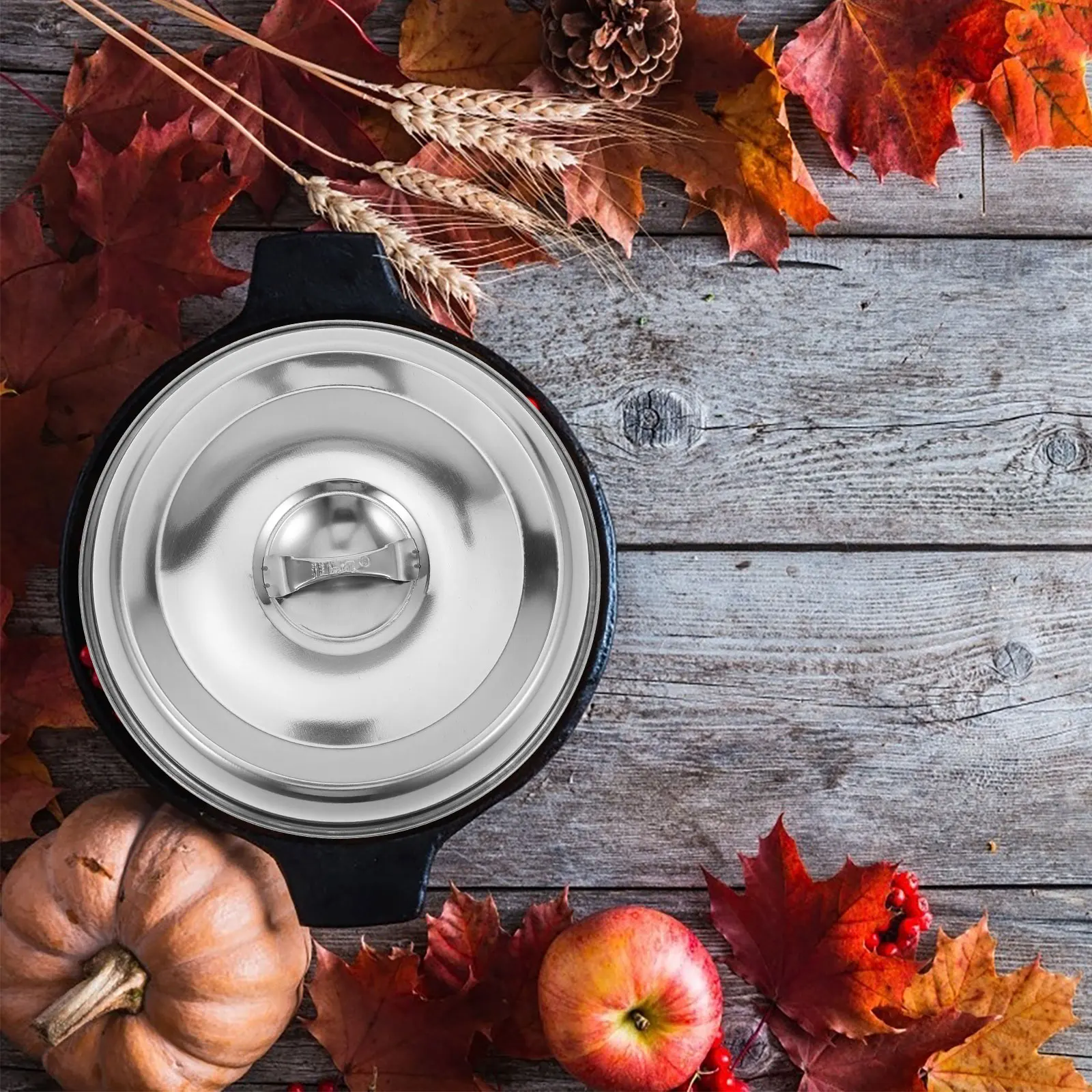 Stainless Steel Food Dome Restaurant Quality Round Steak Multi-Purpose Steamer Plate Lid For Cooking Pot Protection
Stainless Steel Food Dome Restaurant Quality Round Steak Multi-Purpose Steamer Plate Lid For Cooking Pot Protection