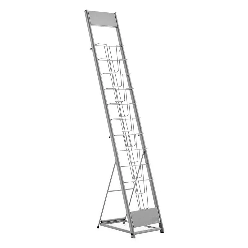 Brochure Display Rack, 10 Pockets Magazine Literature Display Stand, Portable Floor Standing Magazine Rack, Metal Newspaper Catalog Holders for Shop, Exhibitions, Office, Trade Show, Silver
Brochure Display Rack, 10 Pockets Magazine Literature Display Stand, Portable Floor Standing Magazine Rack, Metal Newspaper Catalog Holders for Shop, Exhibitions, Office, Trade Show, Silver