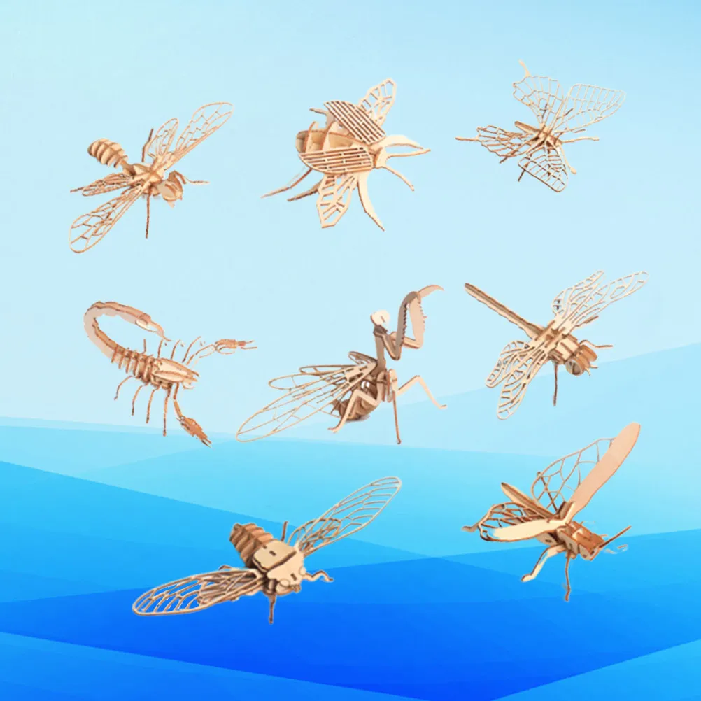 8Pcs 3D Insect Puzzle Wooden Craft Kit No Glue No Tools Required Easy Step by Step Assembly for Children Creativity Imagination
8Pcs 3D Insect Puzzle Wooden Craft Kit No Glue No Tools Required Easy Step by Step Assembly for Children Creativity Imagination