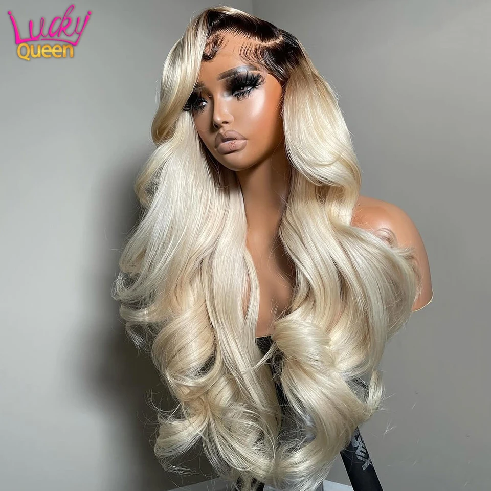 613 Blonde With Dark Roots Wigs Lace Front Human Hair Wigs 180 Density 13x6 Pre Plucked For Women Body Wave Transparent Lace 12A
613 Blonde With Dark Roots Wigs Lace Front Human Hair Wigs 180 Density 13x6 Pre Plucked For Women Body Wave Transparent Lace 12A