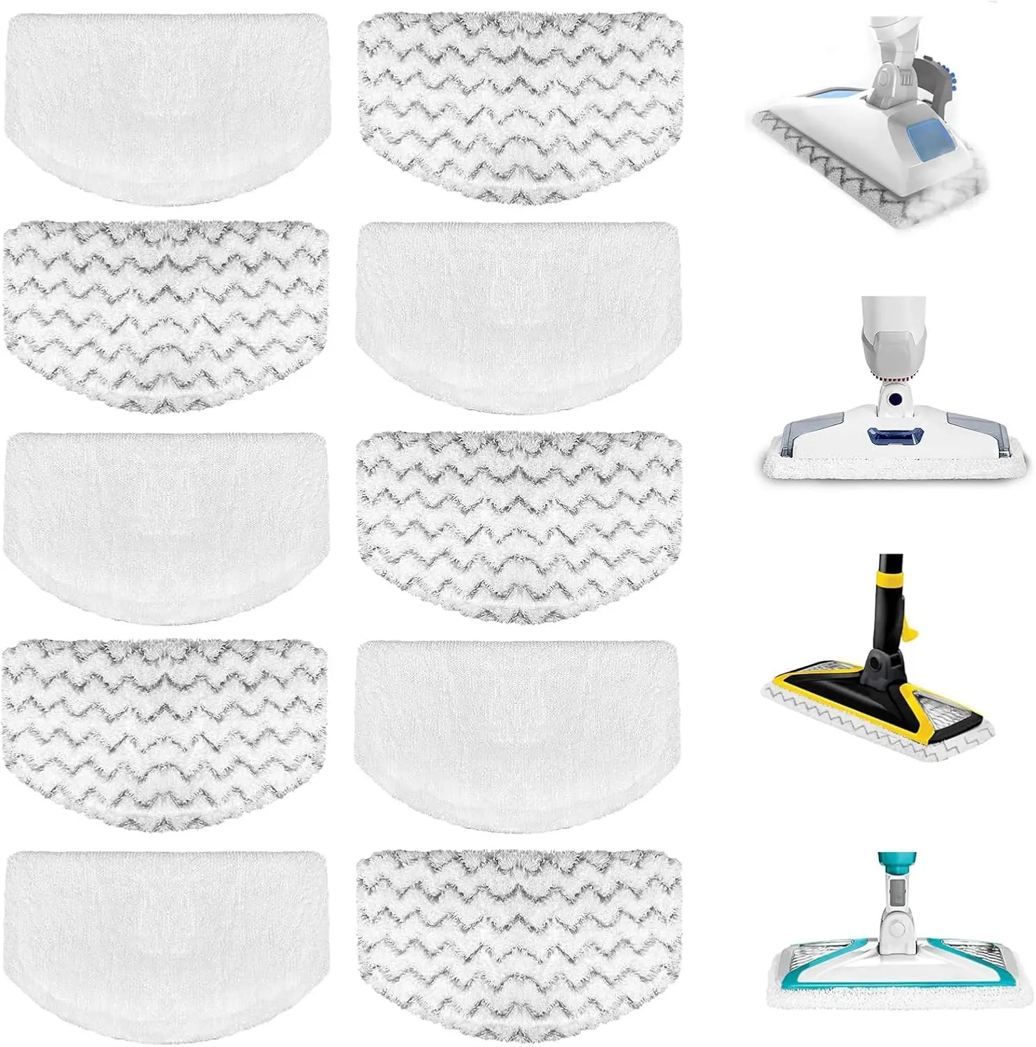 Набор из 10 моющихся сменных насадок для паровой швабры для моделей Bissell PowerFresh - салфетки для уборки из микрофибры
Набор из 10 моющихся сменных насадок для паровой швабры для моделей Bissell PowerFresh - салфетки для уборки из микрофибры