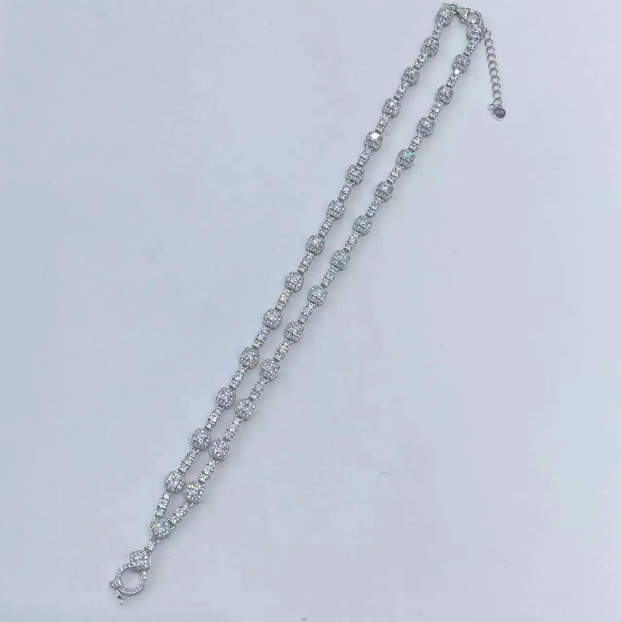 Universal Zirconia Necklace for Large Pendants, S925 Silver White Gold Plated No Pendant
Universal Zirconia Necklace for Large Pendants, S925 Silver White Gold Plated No Pendant