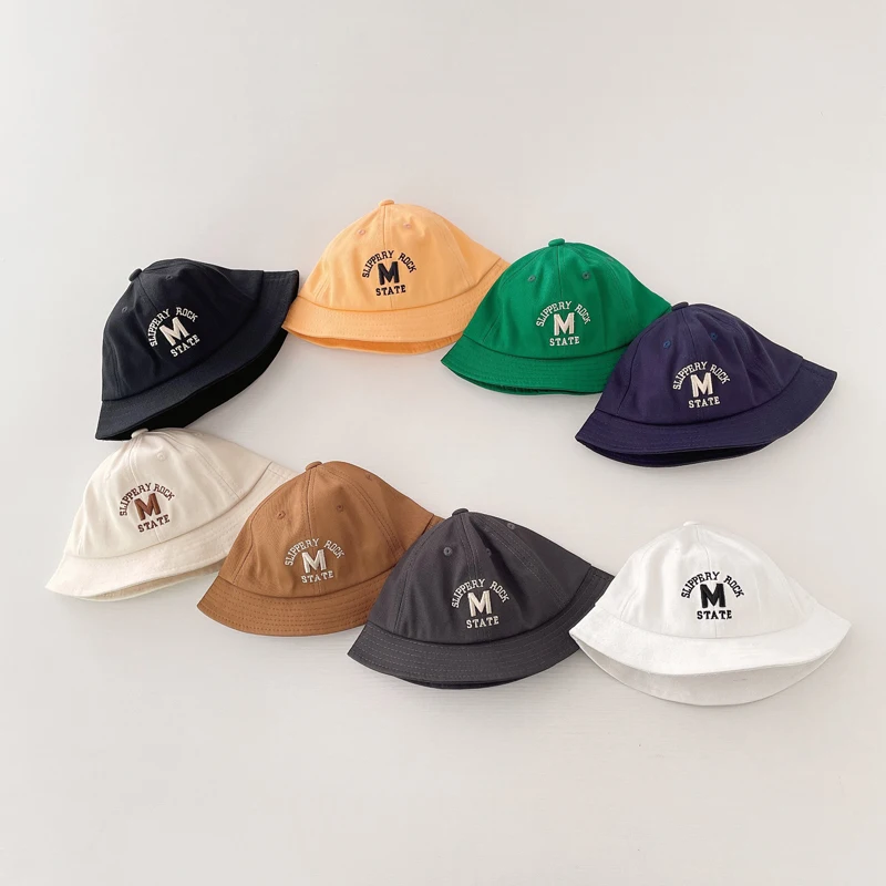 Spring Autumn Baby Fisherman Hat Letter M Pattern Sun Hats For Children Summer Cotton Casual Kids Boys Girls Buckrt Caps
Spring Autumn Baby Fisherman Hat Letter M Pattern Sun Hats For Children Summer Cotton Casual Kids Boys Girls Buckrt Caps