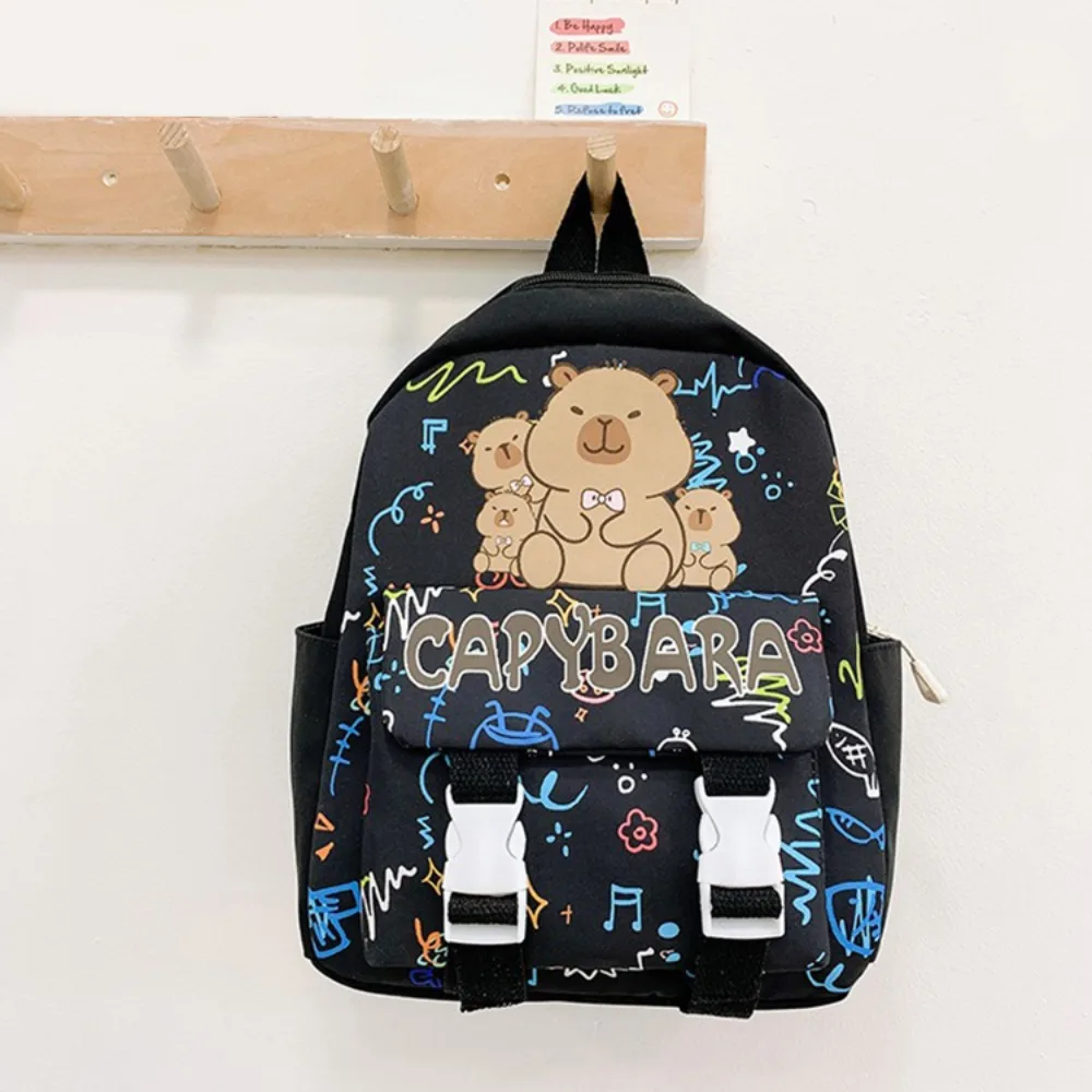 High Quality Nylon School Bags Capybara Waterproof Kids Backbag Large Capacity Backpack Student
High Quality Nylon School Bags Capybara Waterproof Kids Backbag Large Capacity Backpack Student