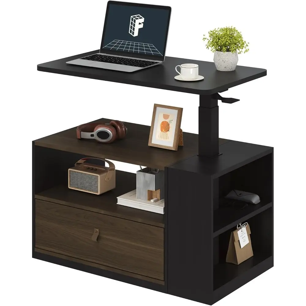 Adjustable Height Sit-Stand Desk with Storage and Cabinet, Pneumatic Laptop Desk for Compact Spaces
Adjustable Height Sit-Stand Desk with Storage and Cabinet, Pneumatic Laptop Desk for Compact Spaces