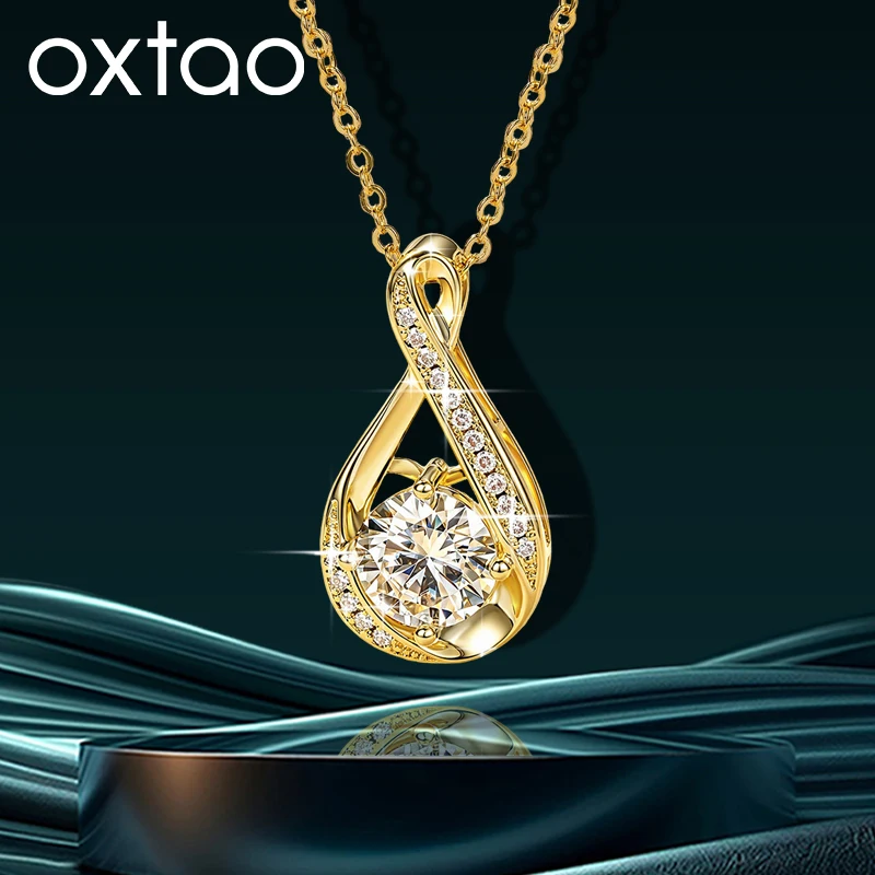 OXTAO Infinity Moissanite Pendant Necklace 8mm&1.2mm D VVS1 for Women 14K Gold Filled Clavicle Chain Necklace Fine Jewelry Gift
OXTAO Infinity Moissanite Pendant Necklace 8mm&1.2mm D VVS1 for Women 14K Gold Filled Clavicle Chain Necklace Fine Jewelry Gift