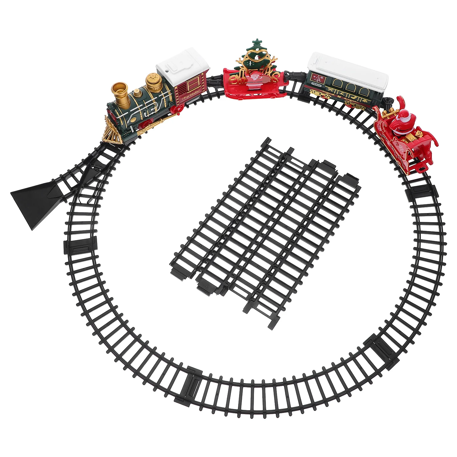 Christmas Train Holiday Locomotive Toy Assembly Track and Gift with Plastic Sounds Electric
Christmas Train Holiday Locomotive Toy Assembly Track and Gift with Plastic Sounds Electric