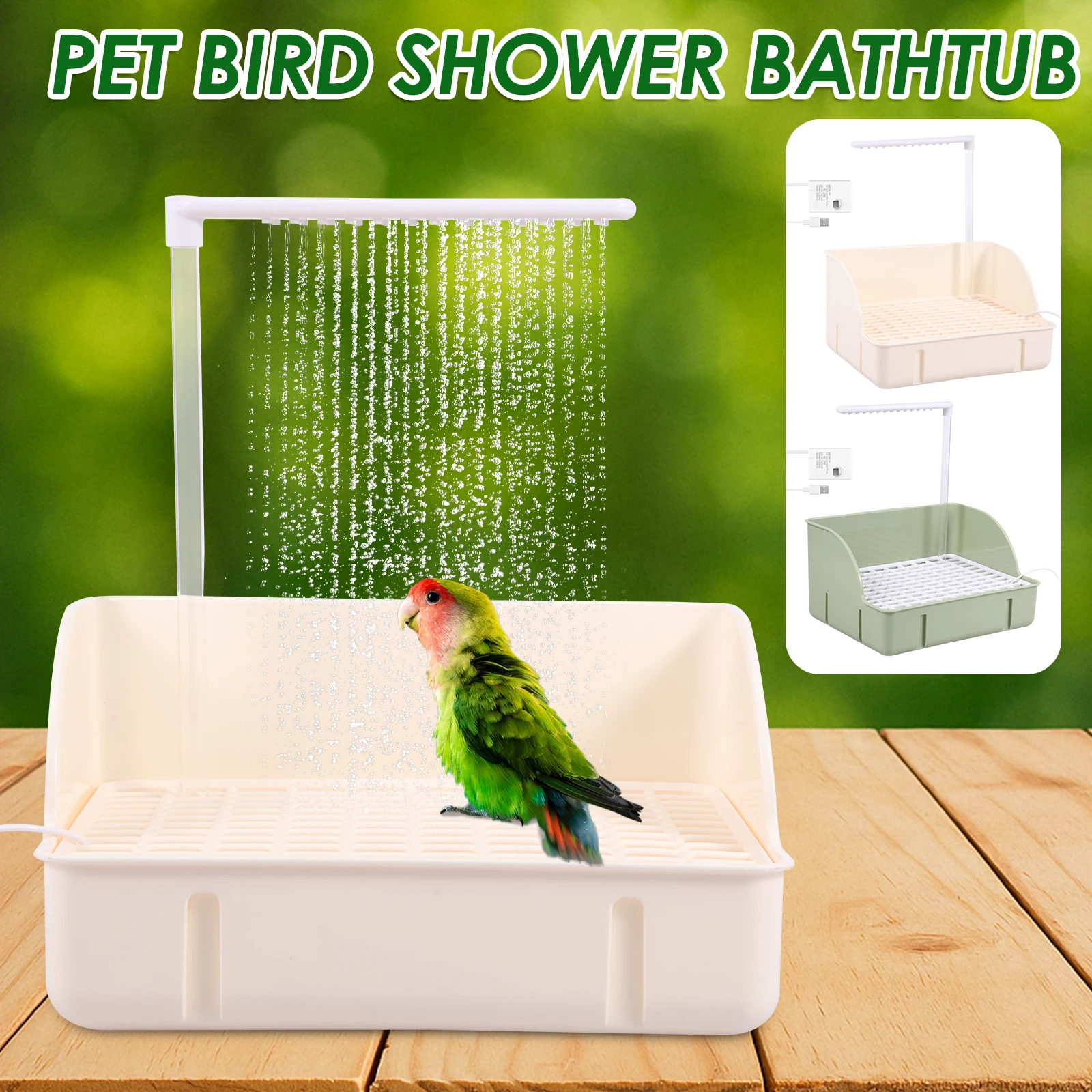 Автоматическая ванна для птиц с вращающейся на 360 градусов насадкой для душа, ванна для птиц, циркуляционный душ для воды, аксессуары для попугаев и птиц
Автоматическая ванна для птиц с вращающейся на 360 градусов насадкой для душа, ванна для птиц, циркуляционный душ для воды, аксессуары для попугаев и птиц