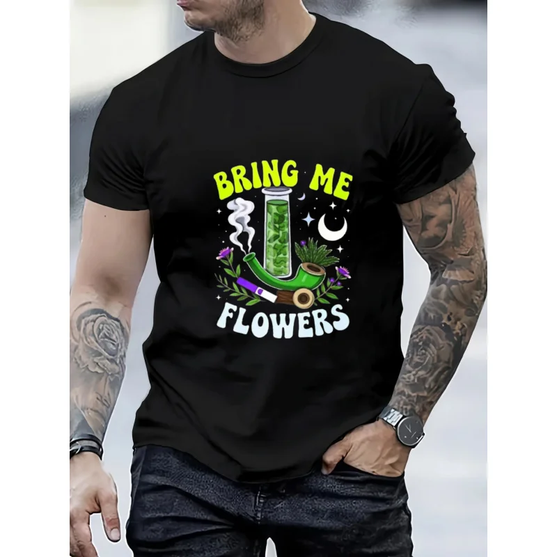 Men's T-Shirt Black Bring Me Flowers Bong Weed Plant Print High Quality Cotton 180g
Men's T-Shirt Black Bring Me Flowers Bong Weed Plant Print High Quality Cotton 180g