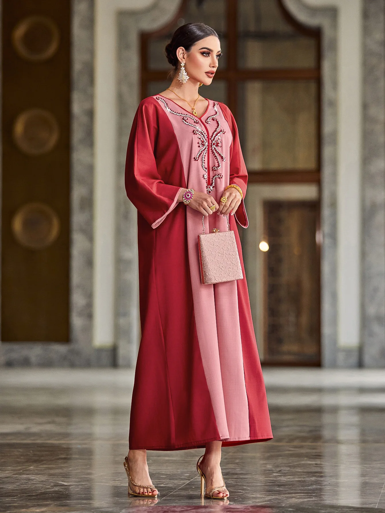 Muslim Women Diamonds Long Sleeve Maxi Dress Abayas Turkey Kaftan Jalabiya Caftan Party Dresses Morocco Musulmane Femme Vestidos
Muslim Women Diamonds Long Sleeve Maxi Dress Abayas Turkey Kaftan Jalabiya Caftan Party Dresses Morocco Musulmane Femme Vestidos