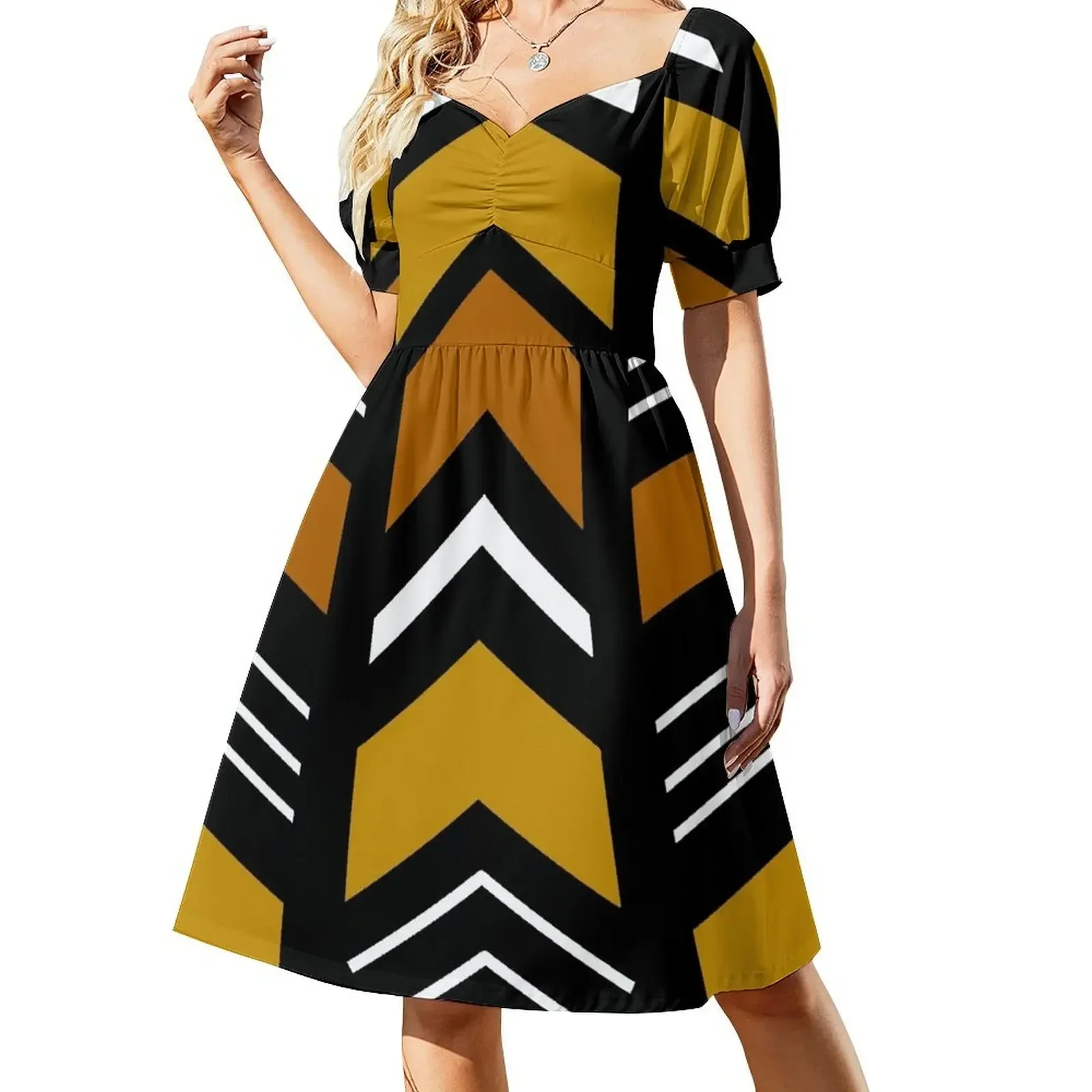 Modern African Art Bogolan Mud Cloth Fabric Pattern Short-Sleeved Dress dresses for women 2025 dress for women Dress
Modern African Art Bogolan Mud Cloth Fabric Pattern Short-Sleeved Dress dresses for women 2025 dress for women Dress