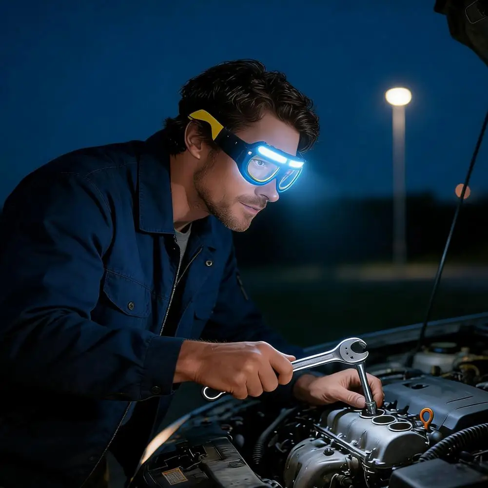 Camping Headlight Rechargeable Headlamp Rechargeable Motion Sensor Headlamp Glasses Usb-c Waterproof Led Light Eyewear
Camping Headlight Rechargeable Headlamp Rechargeable Motion Sensor Headlamp Glasses Usb-c Waterproof Led Light Eyewear