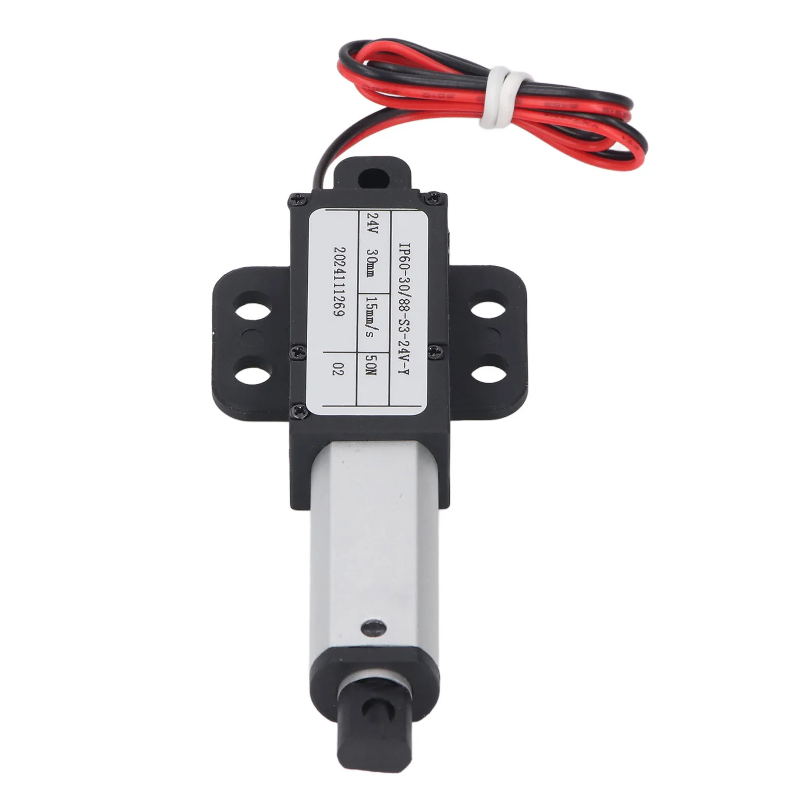 Mini Electric Linear Actuator 24V 30mm Stroke 50N Thrust 15mm/s Speed IPX4 Water Proof Electric Push Rod
Mini Electric Linear Actuator 24V 30mm Stroke 50N Thrust 15mm/s Speed IPX4 Water Proof Electric Push Rod