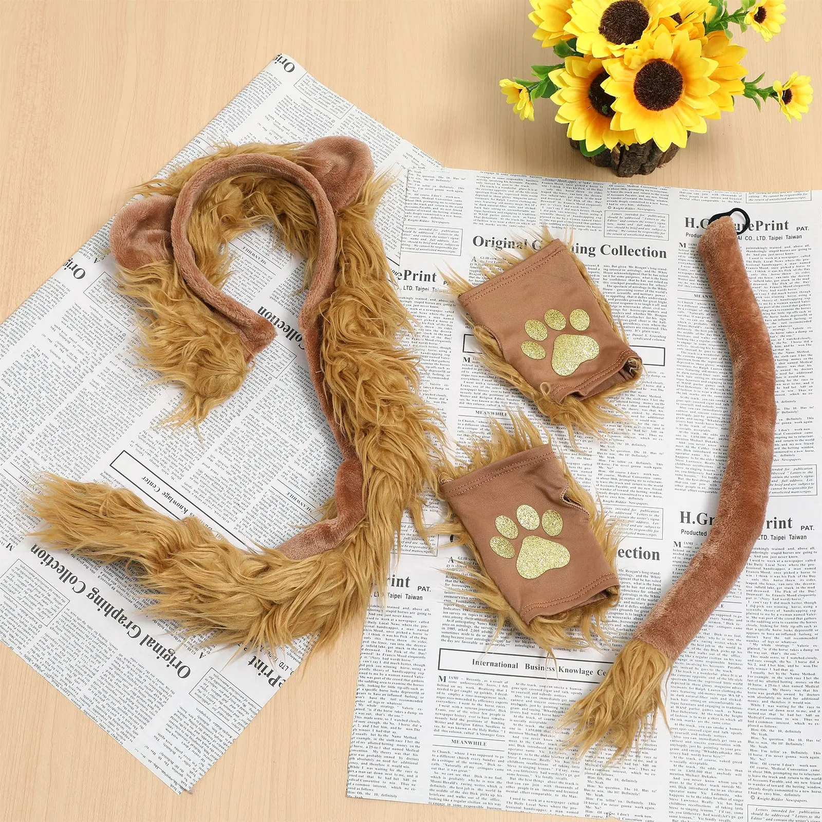 1 set 1 Set Lion Costumes Props Hair Hoops Role Play Fake Tail Performance Gloves Washable Reusable Birthday 
1 set 1 Set Lion Costumes Props Hair Hoops Role Play Fake Tail Performance Gloves Washable Reusable Birthday
