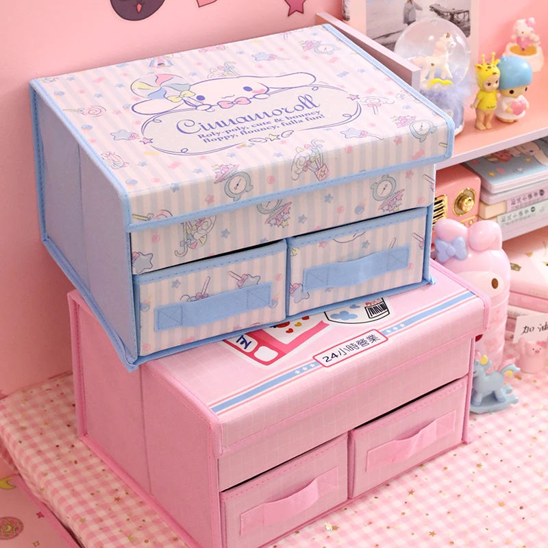 Милый Коричный ящик для хранения My Melody Kuromi в стиле аниме Sanrios, милый складной органайзер для одежды для девочек, подарок для декора комнаты
Милый Коричный ящик для хранения My Melody Kuromi в стиле аниме Sanrios, милый складной органайзер для одежды для девочек, подарок для декора комнаты