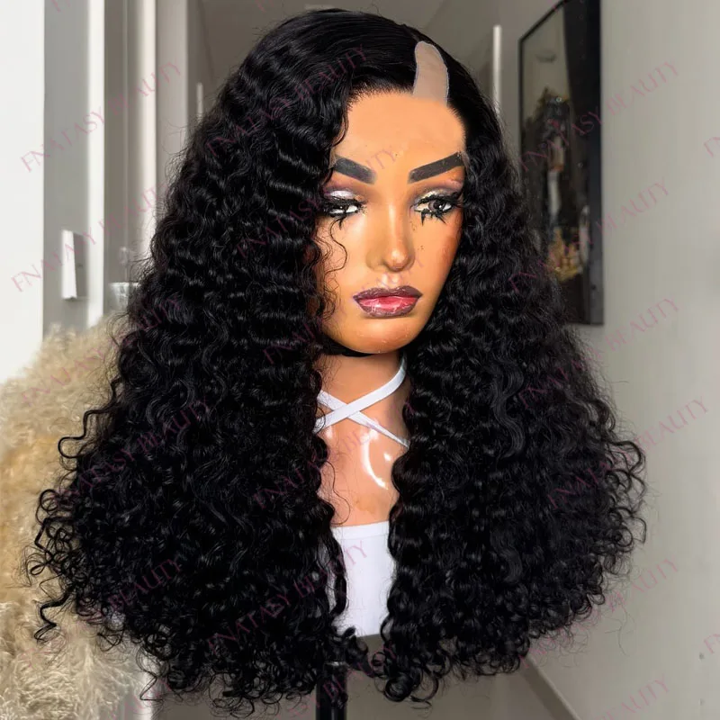 Adjustable Remy Human Hair Deep Wave U/V Part Wigs for Black Women Machine Made Cheap Wig with Clips Natural 1x4 U Shape Wigs
Adjustable Remy Human Hair Deep Wave U/V Part Wigs for Black Women Machine Made Cheap Wig with Clips Natural 1x4 U Shape Wigs
