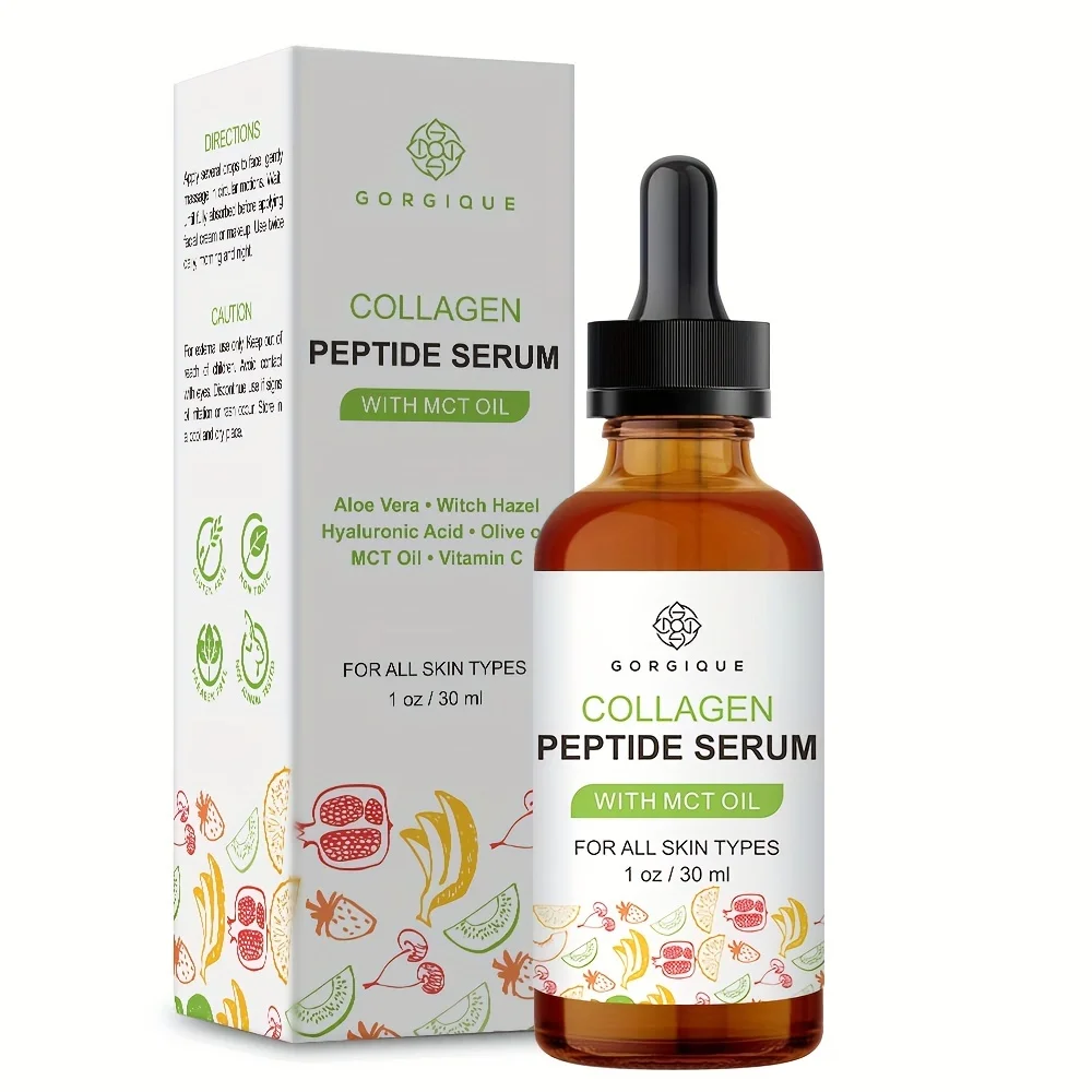 Collagen Peptide Serum with Mct Oil and Hyaluronic Acid Keto for Your Face Firming Brightening Facial Serum
Collagen Peptide Serum with Mct Oil and Hyaluronic Acid Keto for Your Face Firming Brightening Facial Serum