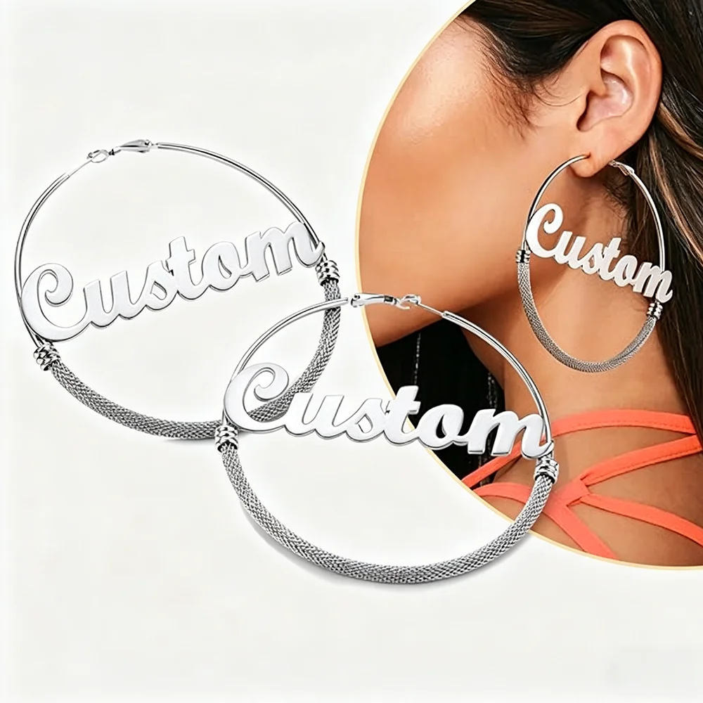 Rainbow Jewelry Custom Name Women's Chunky Hoop Earrings | Stainless Steel Hoop Earrings | Eye-Catching Accessories
Rainbow Jewelry Custom Name Women's Chunky Hoop Earrings | Stainless Steel Hoop Earrings | Eye-Catching Accessories
