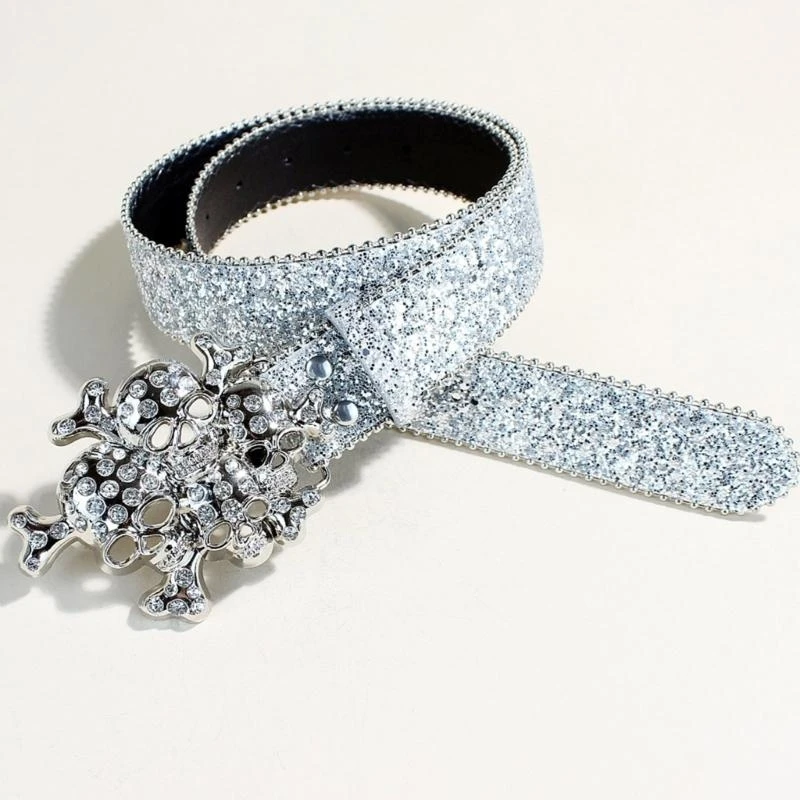 652F Rhinestones Studded Belt Punk Styles Leather Waist Belt Casual Wear Waistband for Trousers or Dresses
652F Rhinestones Studded Belt Punk Styles Leather Waist Belt Casual Wear Waistband for Trousers or Dresses