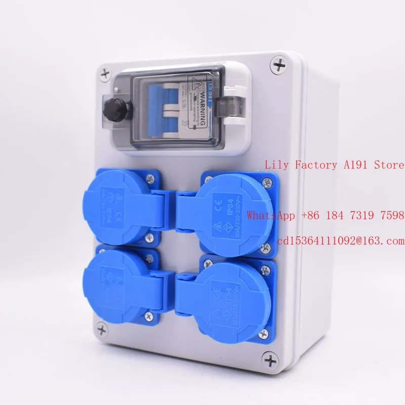 Waterproof industrial socket box, aviation socket connector, construction site maintenance box, battery car charging socket
Waterproof industrial socket box, aviation socket connector, construction site maintenance box, battery car charging socket