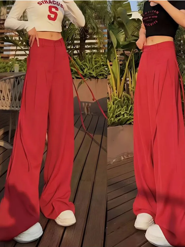 Design Sensation High Waist Draped Wide Leg Pants Women's Summer 2025 Casual Suit Pants Dstring Korean Sle Commute
Design Sensation High Waist Draped Wide Leg Pants Women's Summer 2025 Casual Suit Pants Dstring Korean Sle Commute