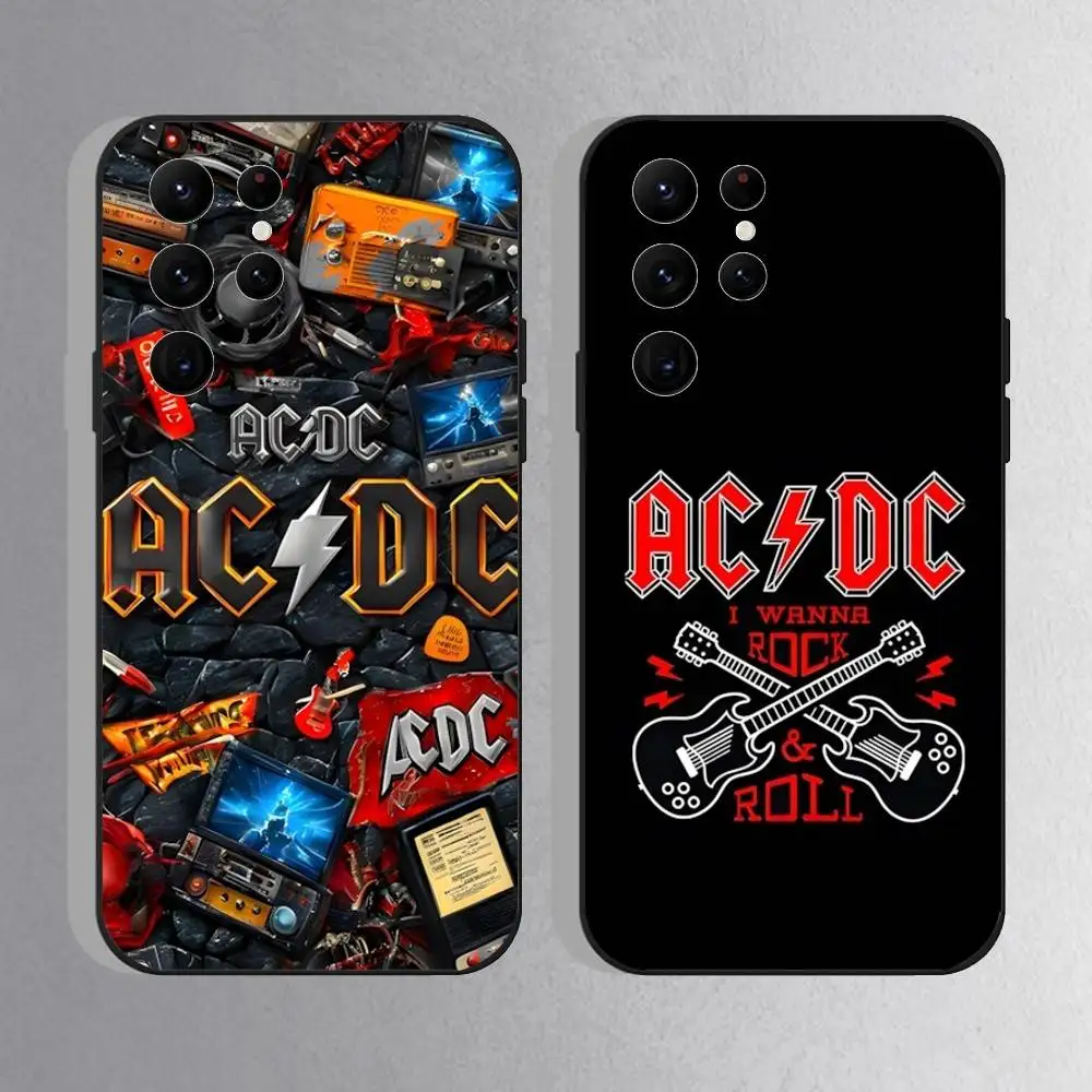 AC ROCK DC Band Phone Case For Samsung S25,S24 Ultra,S20,S30 plus,S22 plus,S23,S30 Ultra 5G Silicone Black Shell 
AC ROCK DC Band Phone Case For Samsung S25,S24 Ultra,S20,S30 plus,S22 plus,S23,S30 Ultra 5G Silicone Black Shell