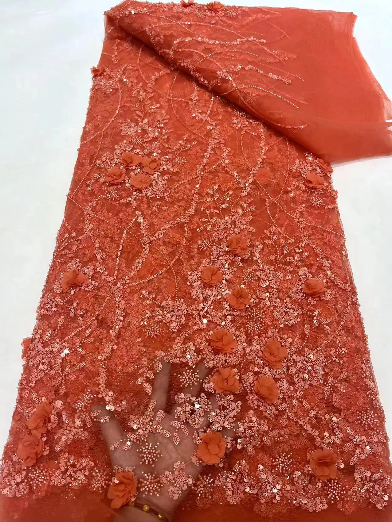 2024 High Quality African French Handmade Beaded Lace Fabric Sewing Sequins Embroidery Nigeria Net Lace Fabric For Women Wedding
2024 High Quality African French Handmade Beaded Lace Fabric Sewing Sequins Embroidery Nigeria Net Lace Fabric For Women Wedding