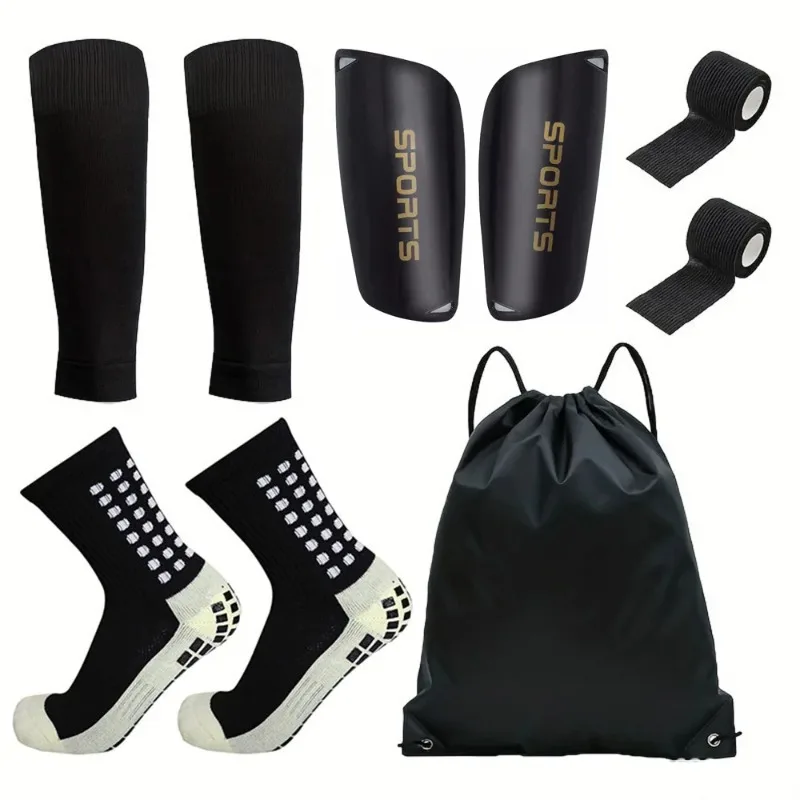 5PCS Soccer Shin Pads Set with Ball Drawstring Bag & Grip Socks Men Women Sports Training Protective Gear Footwear Accessories
5PCS Soccer Shin Pads Set with Ball Drawstring Bag & Grip Socks Men Women Sports Training Protective Gear Footwear Accessories