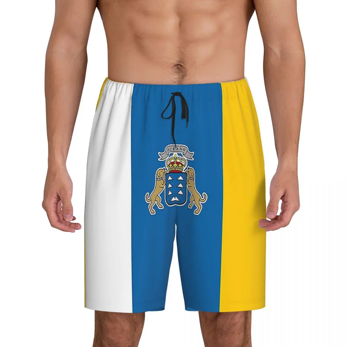 Мужские короткие пижамные шорты с флагом Испании и изображением Океано и Канарских островов, для сна и отдыха
Мужские короткие пижамные шорты с флагом Испании и изображением Океано и Канарских островов, для сна и отдыха