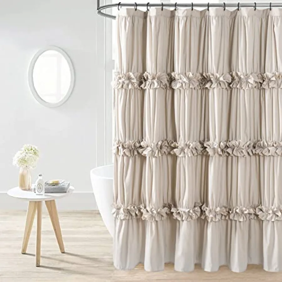 Camel Ruffle Shower Curtain, Vintage Handcrafted Bow Tie Bath Curtain for Master Bathroom, Ruched Microfiber Bathroom Curtain w
Camel Ruffle Shower Curtain, Vintage Handcrafted Bow Tie Bath Curtain for Master Bathroom, Ruched Microfiber Bathroom Curtain w