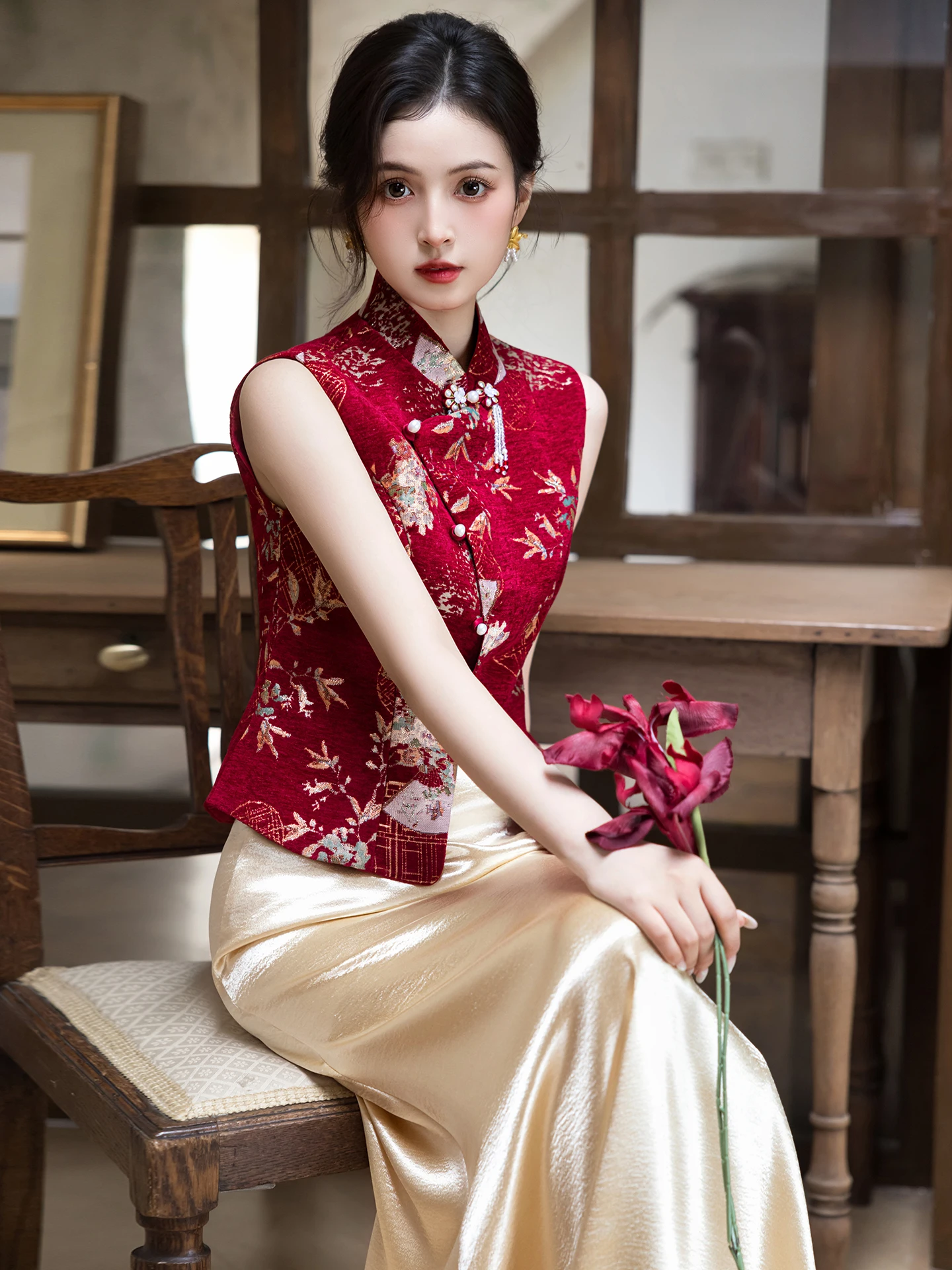 Red Wedding Dr Engagement Suit Beautiful Fi Tail Evening Gown for Bridal Return Home Daily Wear Polyester Fiber
Red Wedding Dr Engagement Suit Beautiful Fi Tail Evening Gown for Bridal Return Home Daily Wear Polyester Fiber