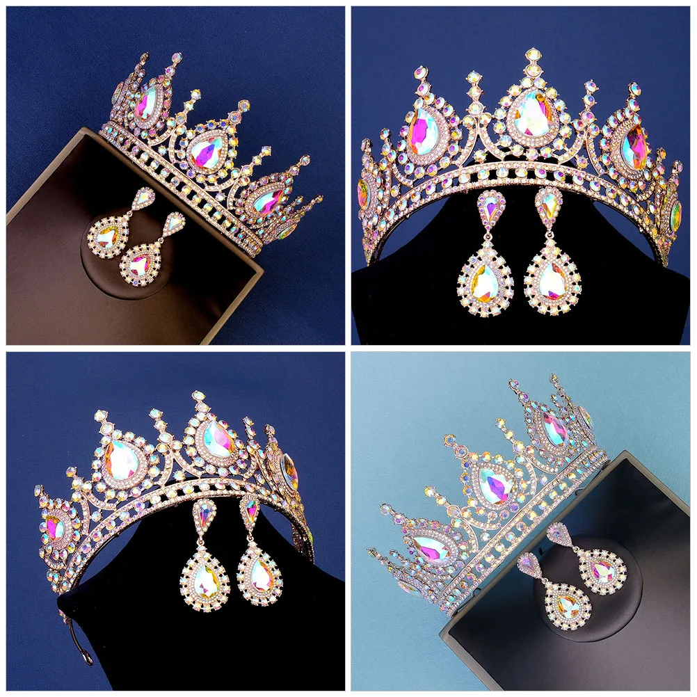1Set Wedding Bride Jewelry Set Rhinestone Crown and Drop Earrings for Women Bridal Party Prom Dangle Earrings Jewelry Gift
1Set Wedding Bride Jewelry Set Rhinestone Crown and Drop Earrings for Women Bridal Party Prom Dangle Earrings Jewelry Gift