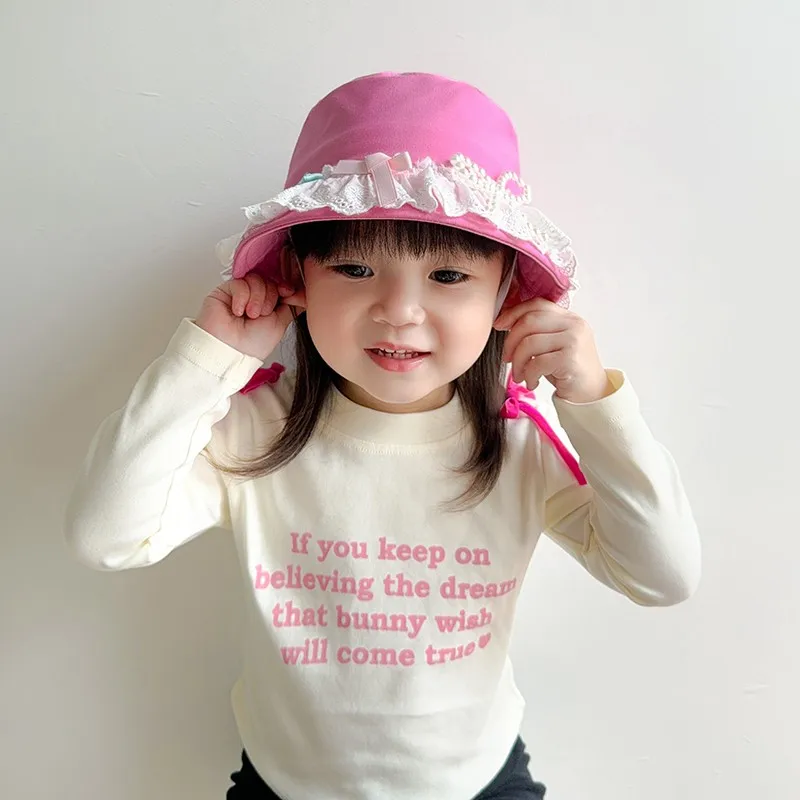 Sweet Baby Girls Lace Bow Fisherman's Hat Cute Girl Basin Hats Cotton Children Bucket Cap Kid Fashion Caps Toddler Sunscreen Cap
Sweet Baby Girls Lace Bow Fisherman's Hat Cute Girl Basin Hats Cotton Children Bucket Cap Kid Fashion Caps Toddler Sunscreen Cap