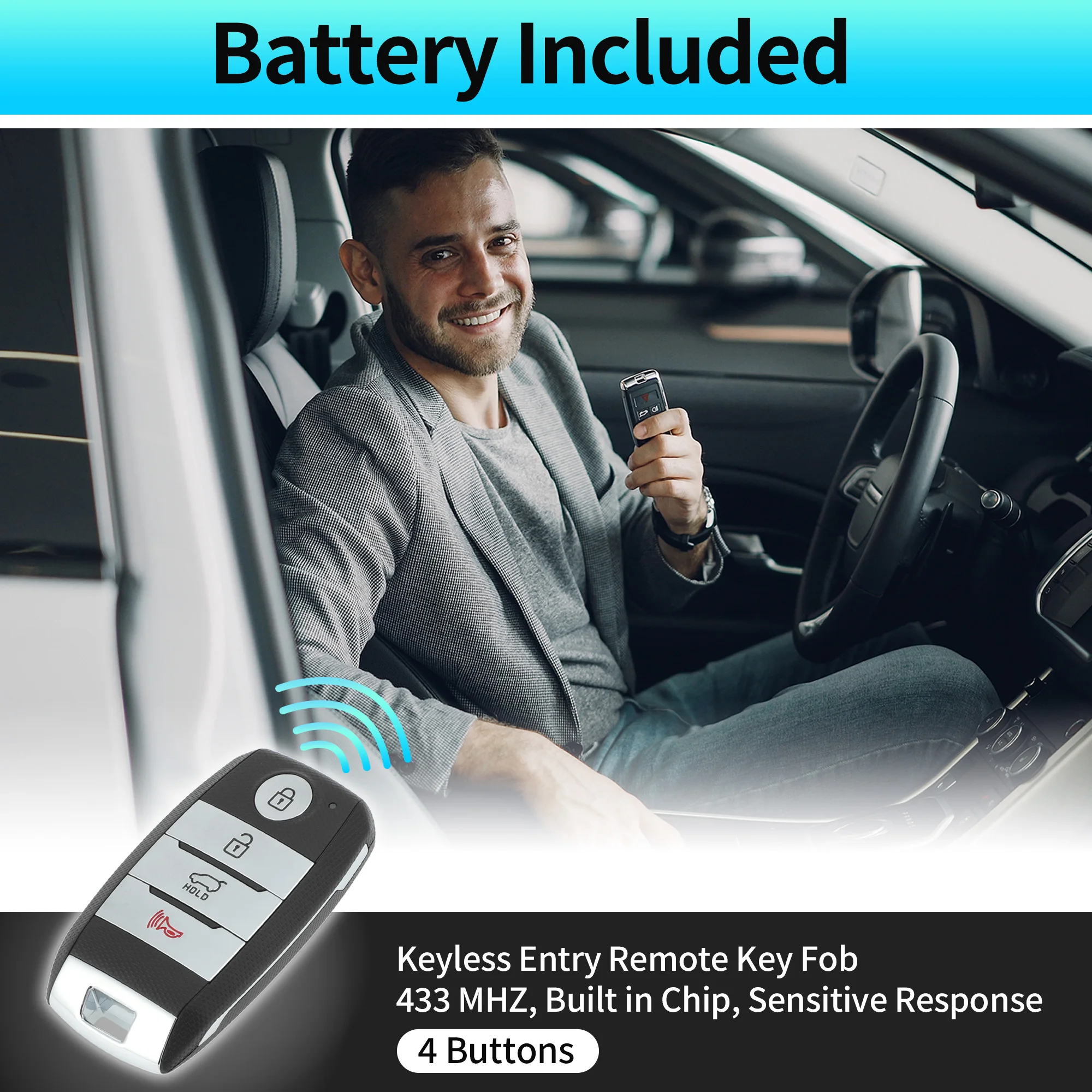 X Autohaux TQ8-FOB-4F06 433 MHz Keyless Entry Remote Key Fob for Kia Sorento 2015-2018
X Autohaux TQ8-FOB-4F06 433 MHz Keyless Entry Remote Key Fob for Kia Sorento 2015-2018