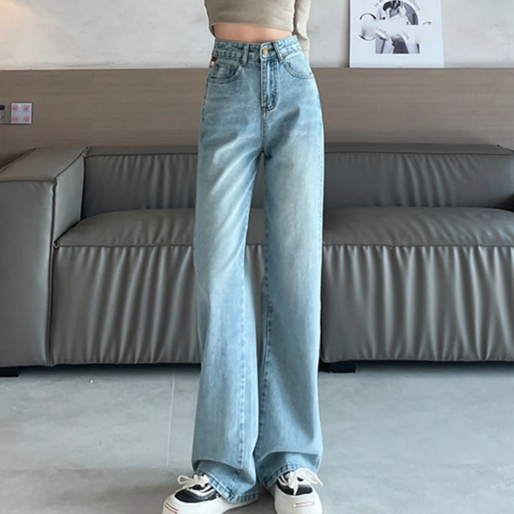 Simple with Pockets Denim Jeans Plus Size Wide Leg Cowboy Pants Ins Style Baggy High Waist Pants Party
Simple with Pockets Denim Jeans Plus Size Wide Leg Cowboy Pants Ins Style Baggy High Waist Pants Party