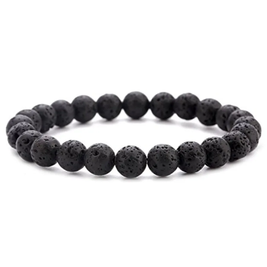 Men Women 8mm Natural Stone Lava Rock Diffuser Bracelet Elastic Yoga Agate Beads Bracelet Bangle
Men Women 8mm Natural Stone Lava Rock Diffuser Bracelet Elastic Yoga Agate Beads Bracelet Bangle