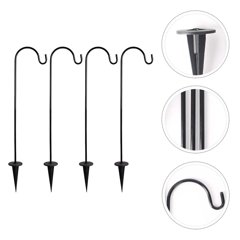 4 Pcs Iron Floor Plug Hook for Garden Plant Courtyard Hanging Shepherds Stand Lawn
4 Pcs Iron Floor Plug Hook for Garden Plant Courtyard Hanging Shepherds Stand Lawn