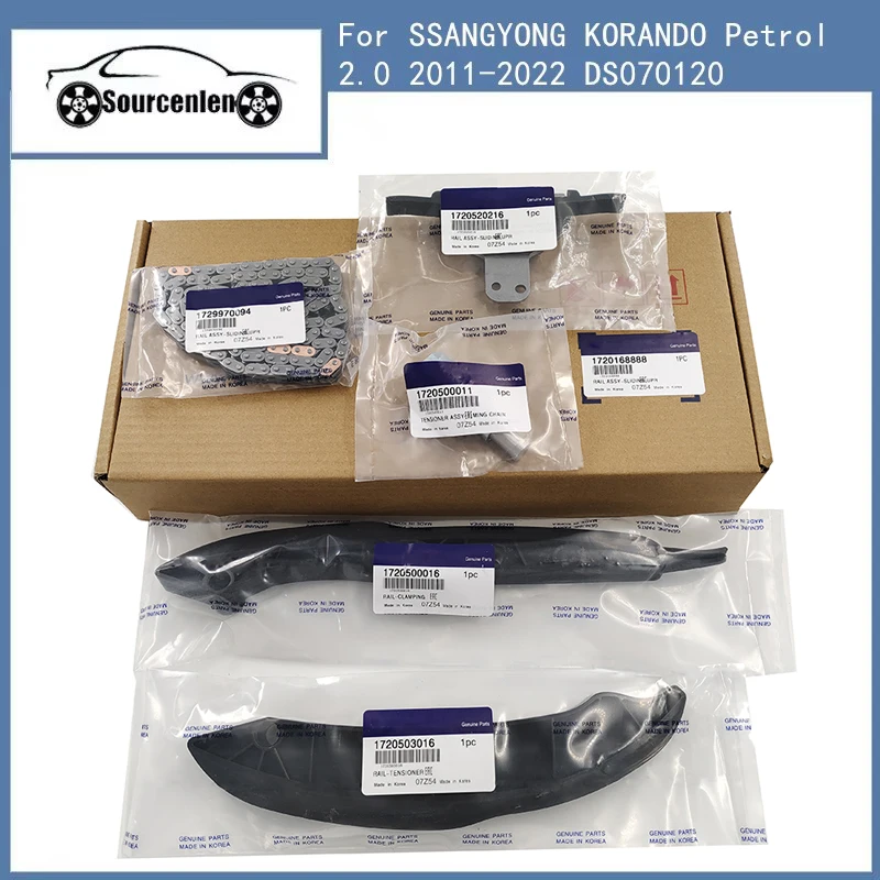 Timing Chain Kits For SSANGYONG KORANDO Petrol 2.0 2011-2022 DS070120 Car Accessories 1720500000 1720168888
Timing Chain Kits For SSANGYONG KORANDO Petrol 2.0 2011-2022 DS070120 Car Accessories 1720500000 1720168888