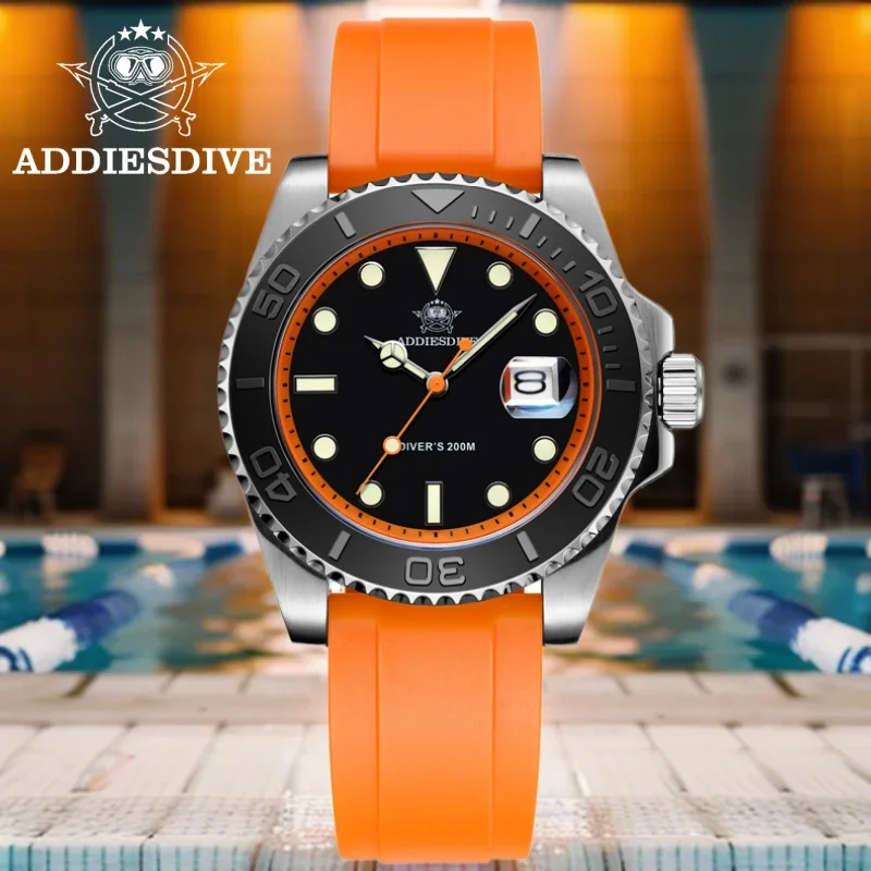ADDIESDIVE 41mm Men Watches Casual Sport Watch 20Bar Diver BGW9 Blue Luminous Relogios Masculino TPU Watch Band Quartz Watches
ADDIESDIVE 41mm Men Watches Casual Sport Watch 20Bar Diver BGW9 Blue Luminous Relogios Masculino TPU Watch Band Quartz Watches