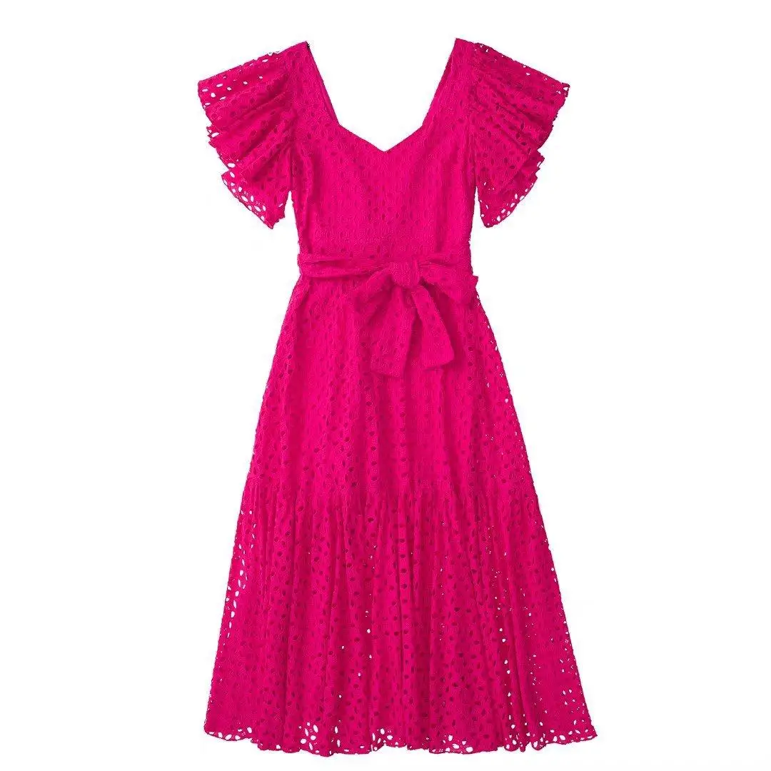 Long Midi Dress 2025 New Cross-Border Women's Embroidered Gown Polyester Short Sleeve Casual Wear from Suzhou
Long Midi Dress 2025 New Cross-Border Women's Embroidered Gown Polyester Short Sleeve Casual Wear from Suzhou