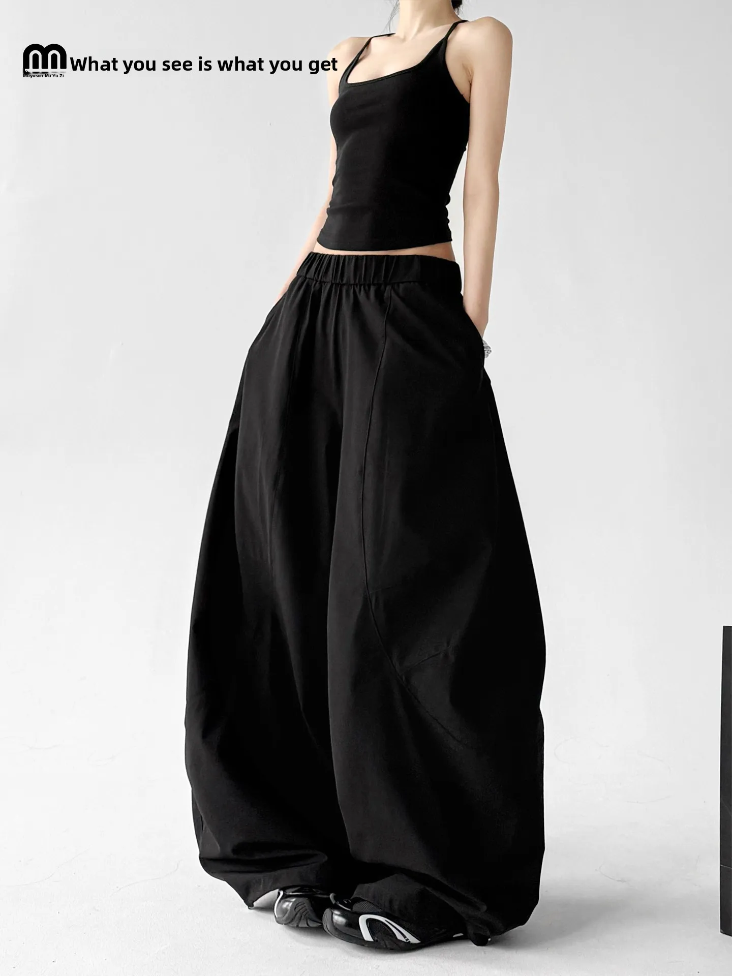 American Style Loose Fit Casual Pants Women's Black Sporty High Waist Comfortable Summer 2026 Fashion Trend Casual Trousers
American Style Loose Fit Casual Pants Women's Black Sporty High Waist Comfortable Summer 2026 Fashion Trend Casual Trousers