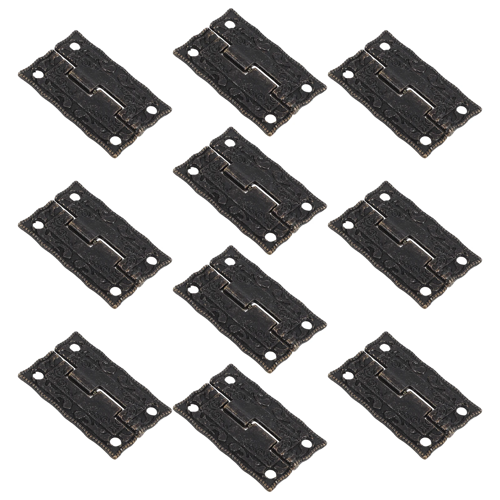 10 Pcs Hinge Hinges Small Hardware Vintage Decorative Cabinet Drawer Chest Iron for Boxes
10 Pcs Hinge Hinges Small Hardware Vintage Decorative Cabinet Drawer Chest Iron for Boxes