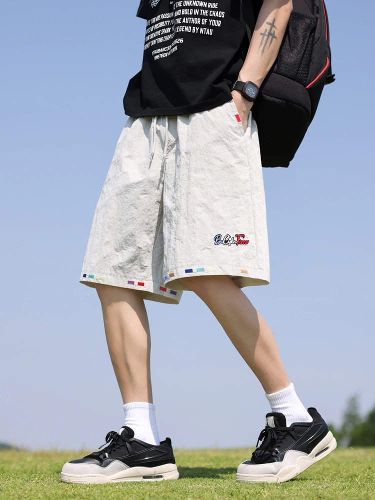 Retro American Embroidered Men's orts Summer Trendy Loose Straight Cut Five-Quarter Length Sport Casual Beach Qui Dry Pants
Retro American Embroidered Men's orts Summer Trendy Loose Straight Cut Five-Quarter Length Sport Casual Beach Qui Dry Pants