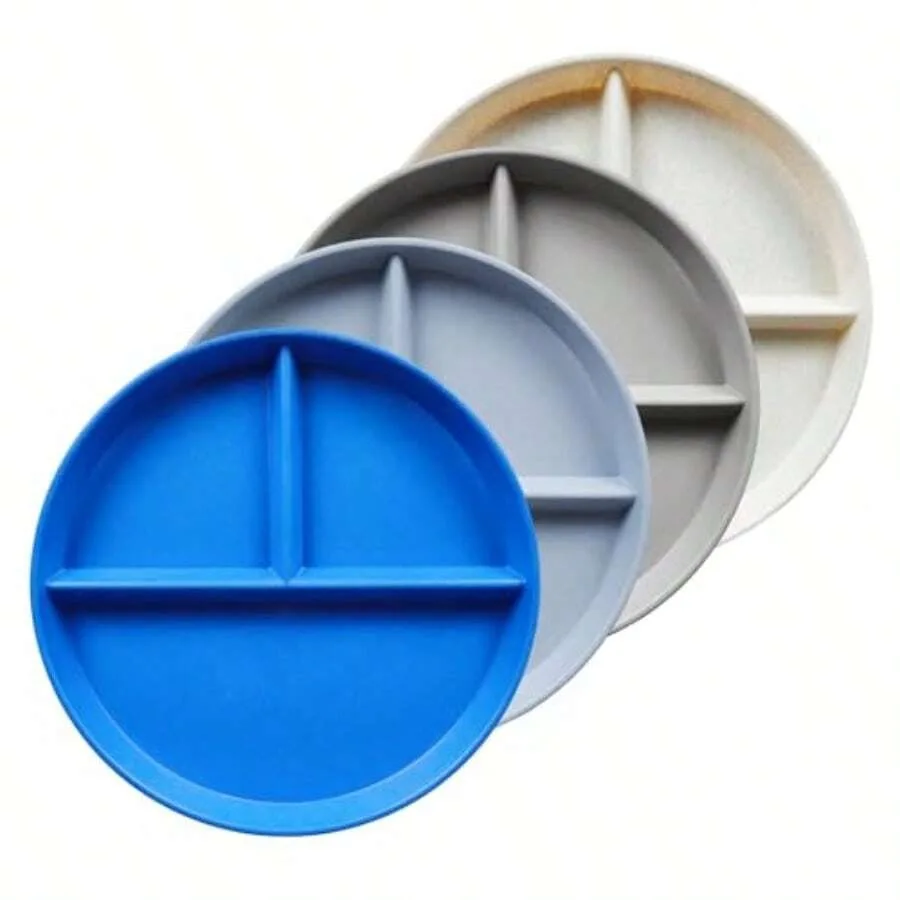 D9 Inch 4PCS Unbreakable Portion Control Plates Divided Plates For Adults Dishwasher And Microwave Compartment Plate Lightweigh
D9 Inch 4PCS Unbreakable Portion Control Plates Divided Plates For Adults Dishwasher And Microwave Compartment Plate Lightweigh