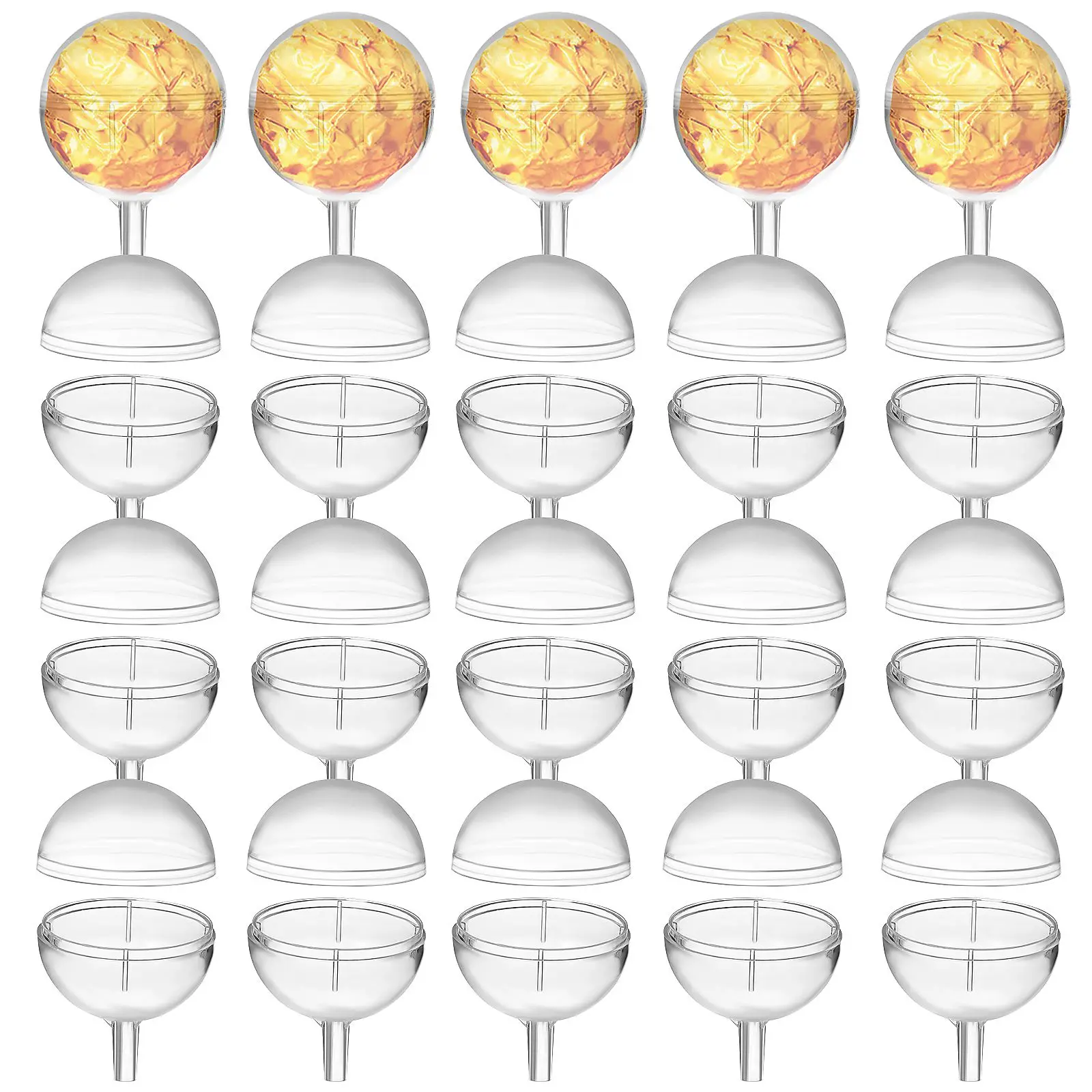 80 Pcs Chocolate Bouquet Ingredients Wedding Truffle Wrappers Ball Holder Flower Transparent Bride
80 Pcs Chocolate Bouquet Ingredients Wedding Truffle Wrappers Ball Holder Flower Transparent Bride