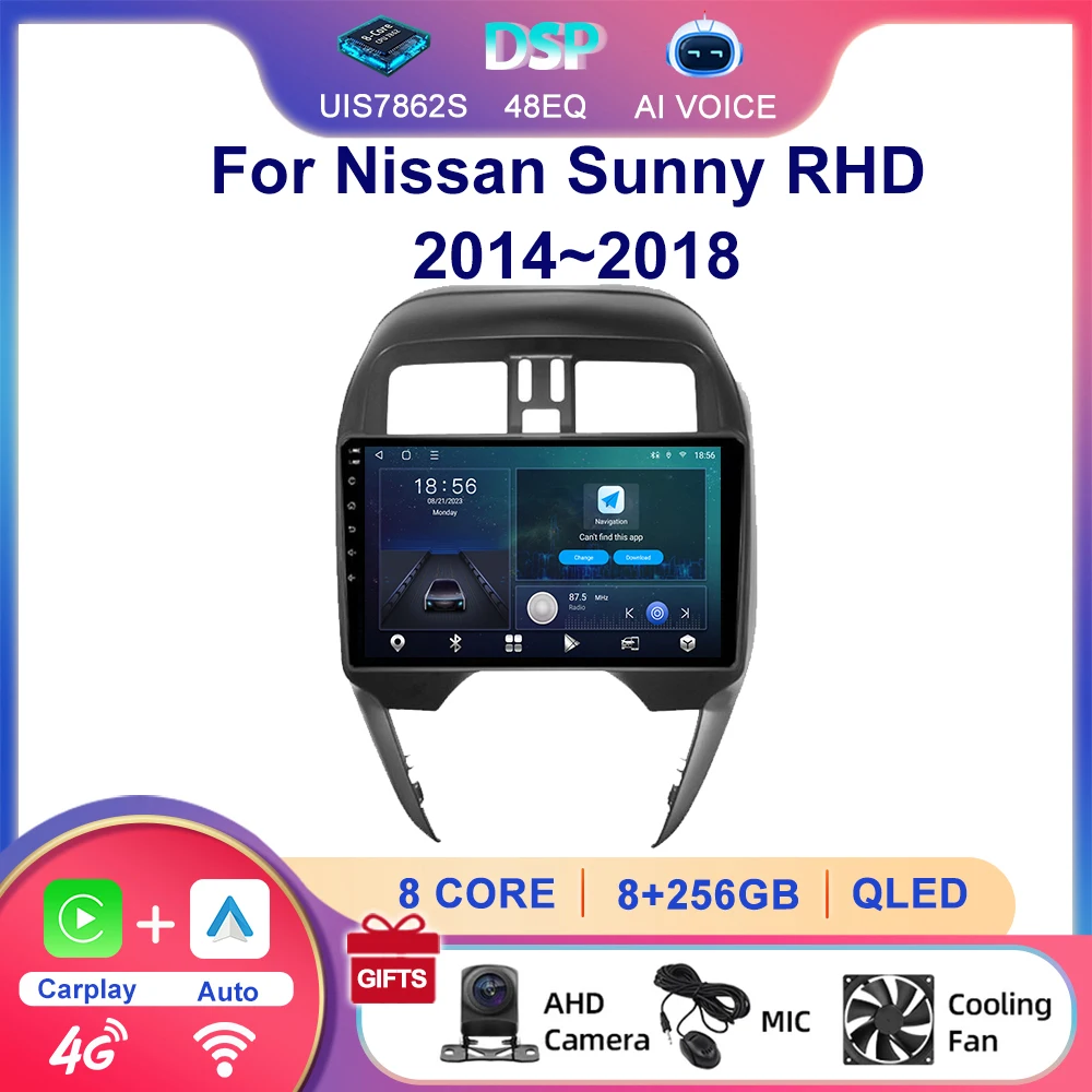 2 Din 8 Core IPS Screen 10 Inch Car Gps Navigation Carplay Multimedia System Android Radio Player For Nissan Sunny RHD 2014~2018
2 Din 8 Core IPS Screen 10 Inch Car Gps Navigation Carplay Multimedia System Android Radio Player For Nissan Sunny RHD 2014~2018