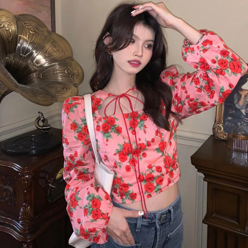 Blouse Women 2023 Spring Square Collar Puff Sleeve Flower Pullover Shirts Fashion Sweet Short Belly Button Womens Tops
Blouse Women 2023 Spring Square Collar Puff Sleeve Flower Pullover Shirts Fashion Sweet Short Belly Button Womens Tops