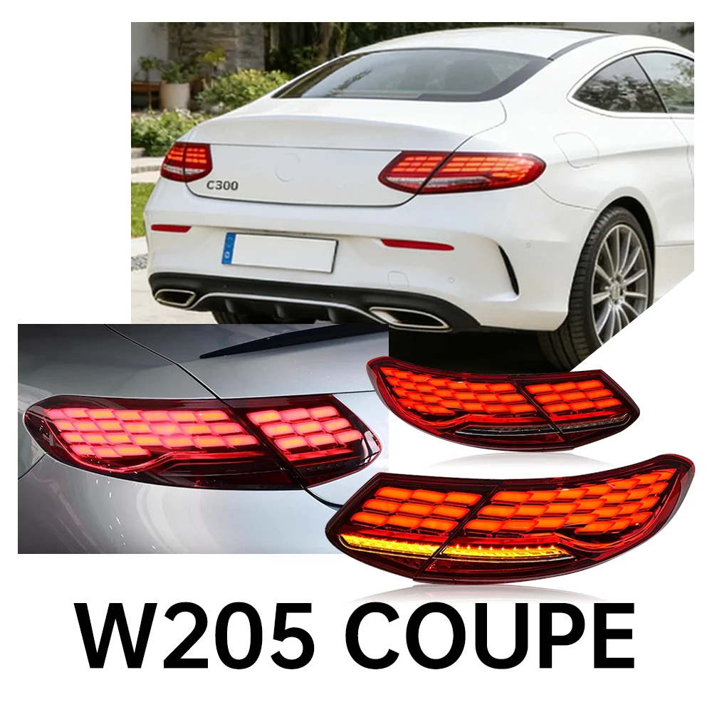 Car Light for Bens C-Class Coupe W205 Taillight 2015-2020 Upgrade to Drl Dynamic Turn Signal Led Taillamps Auto Accessories
Car Light for Bens C-Class Coupe W205 Taillight 2015-2020 Upgrade to Drl Dynamic Turn Signal Led Taillamps Auto Accessories