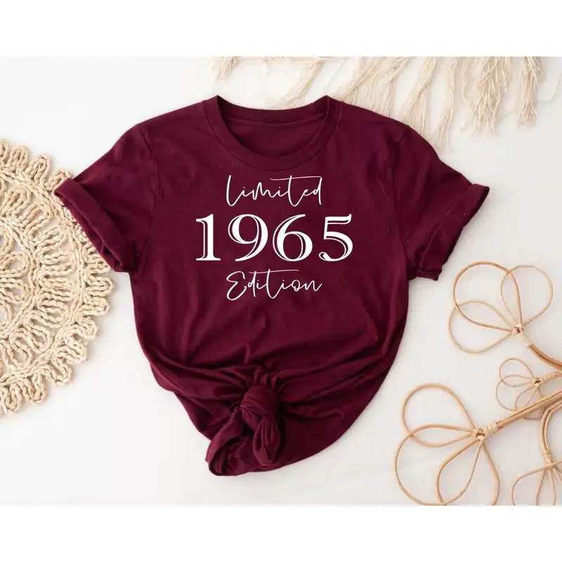 60Th Birthday T Shirt 1965 Limited Edition Awesome 60 Years Top
60Th Birthday T Shirt 1965 Limited Edition Awesome 60 Years Top